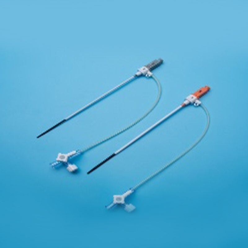 Scaill catheter steiriúil indiúscartha